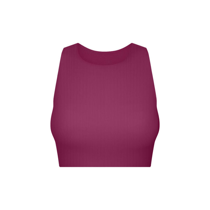 Stilla | Rib Turtleneck Sports Bra Høj Styrke, Stødabsorberende, Øvre Støtte
