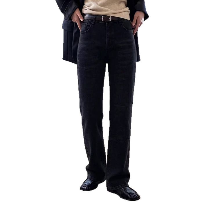 Herrer casual bootcut jeans med moderne vasker Skovae