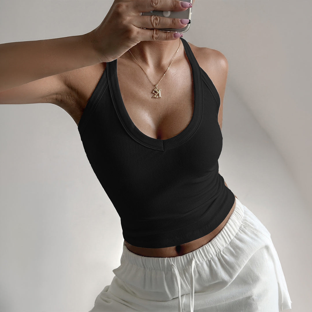 Dame Sporty Top med moderigtigt Bicolor-design Skovae