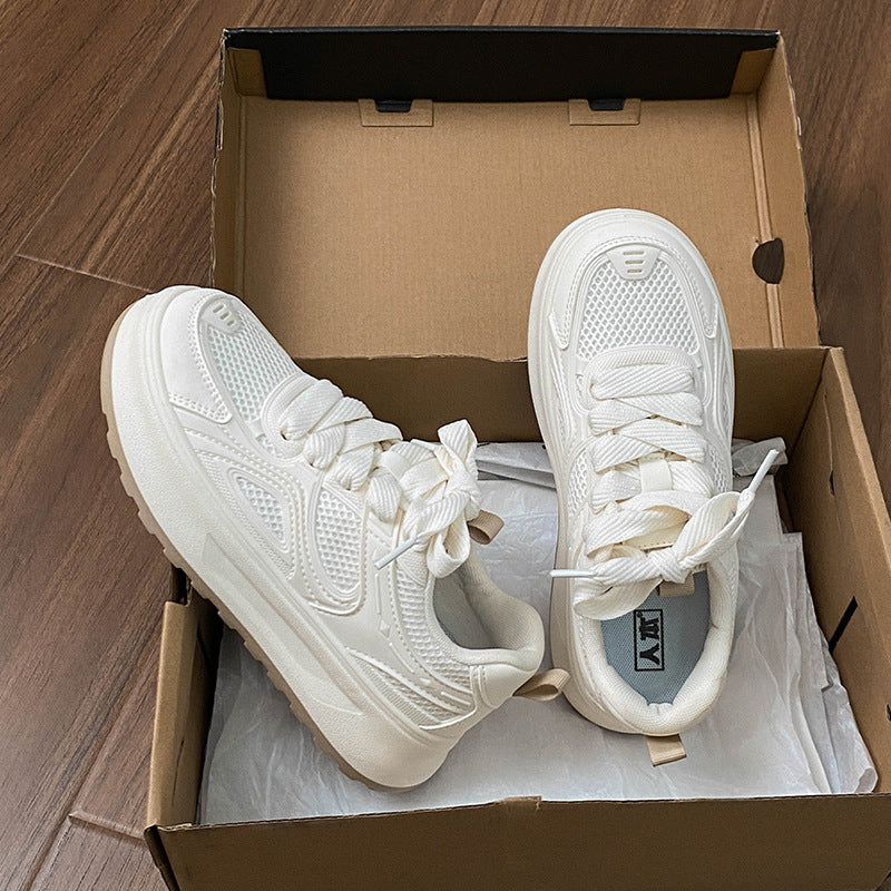 Dame Sporty Sneakers med åndbar mesh-overflade og støddæmpende sål Stilla