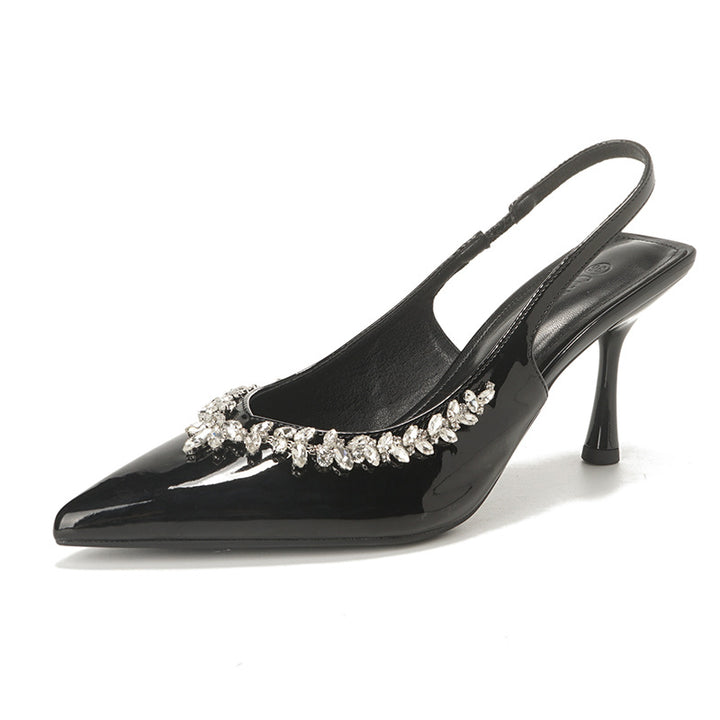 Damer Slingback-pumps med gnistrende strass-besætning Stilla