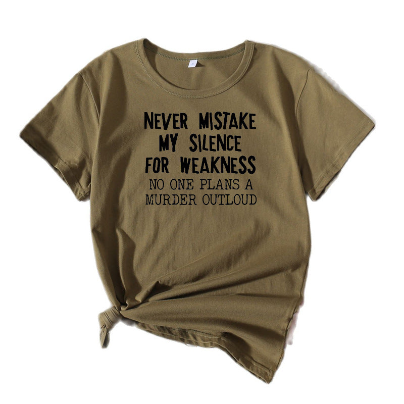 Dame Kort Grafik T-shirt Stilla