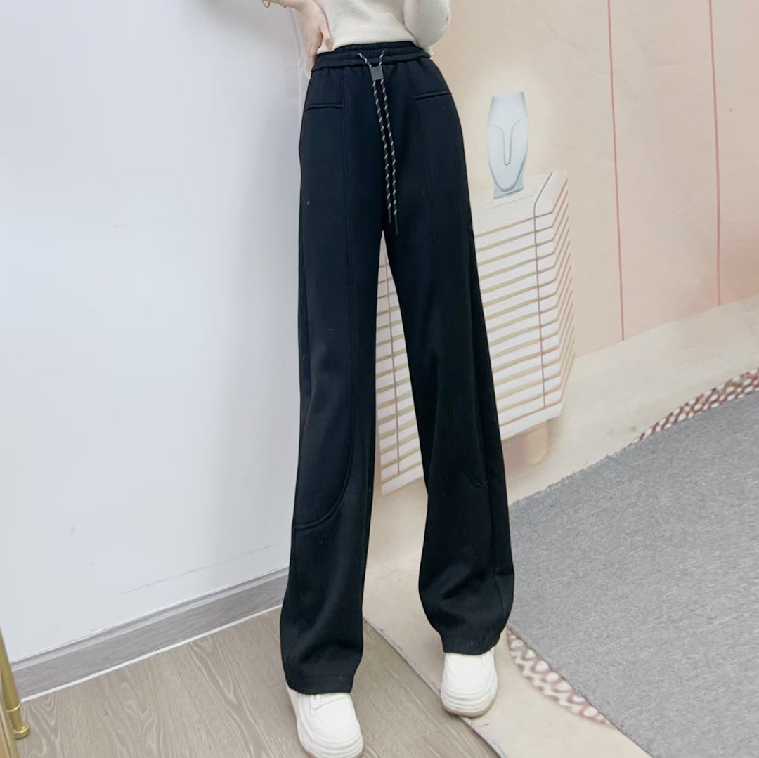 Dame Bred Sweatpants med elastisk talje Stilla