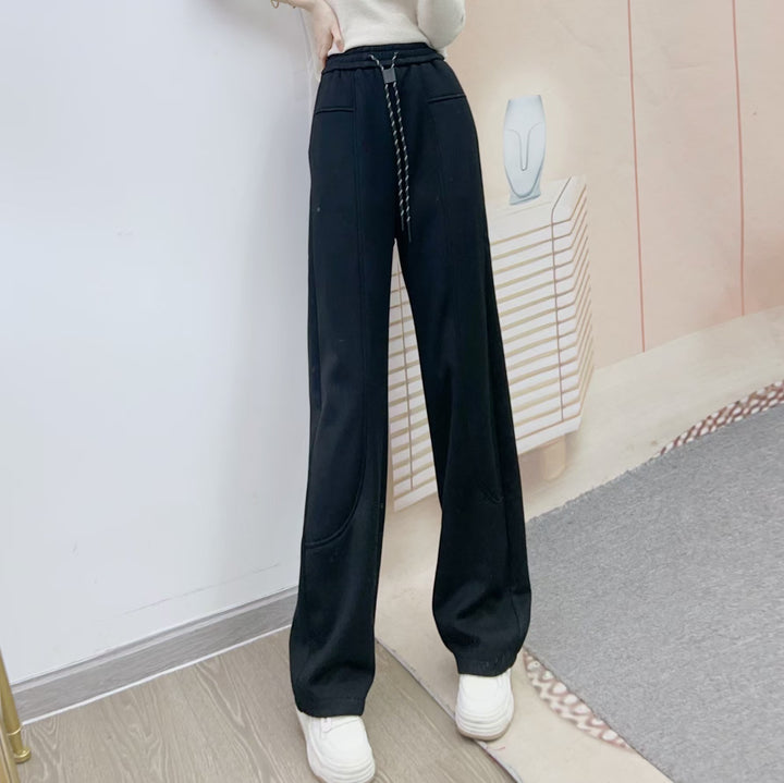 Dame Bred Sweatpants med elastisk talje Stilla