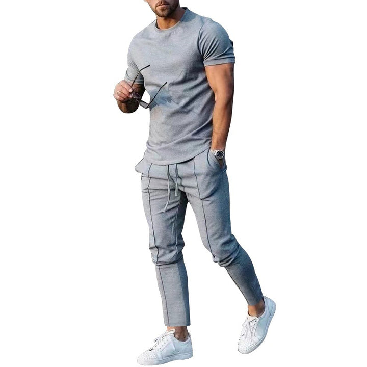 Herrer afslappet fritidsoutfit med elastisk talje og behagelige lommer Stilla