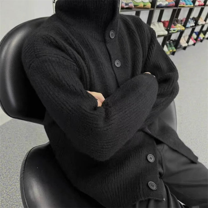 Dame casual strikket cardigan med knaplukning og oversized pasform Stilla