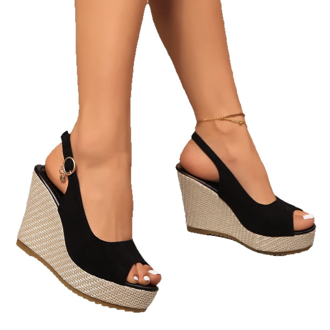 Dame Wedge-sandaler med elegant snit og skridsikker sål Stilla
