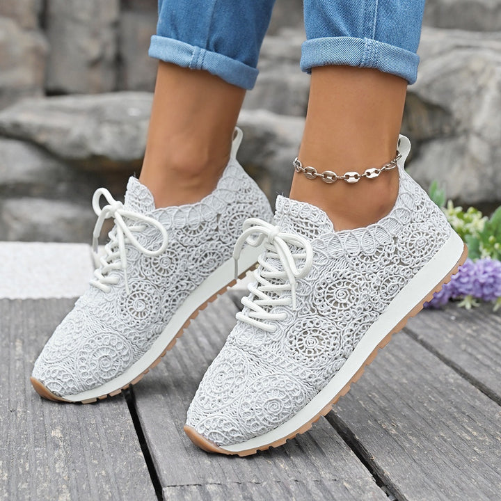 Dame Åndbare Sneakers med trendy mønster Stilla