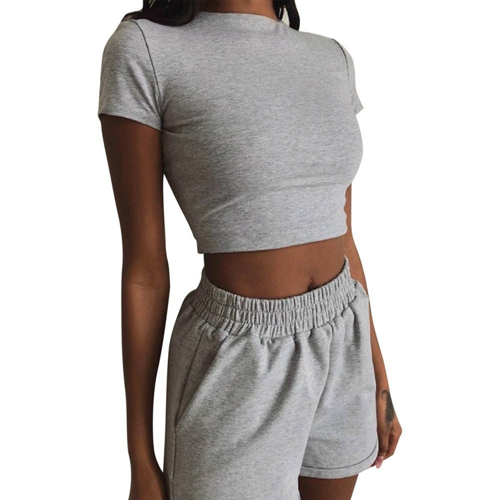 Dame Cropped Sport Sæt Stilla