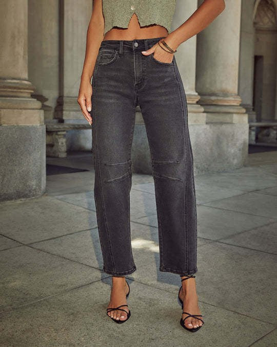 Dame Højttaljede Jeans Stilla