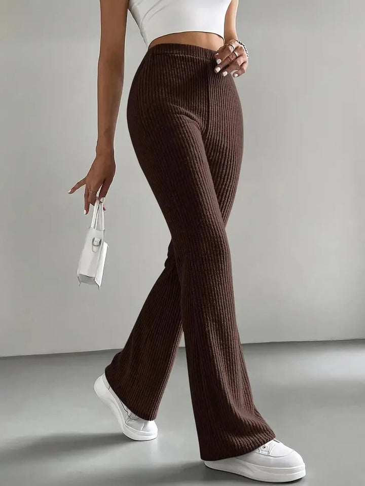 Dame Wide-Leg Ribbett-Bukser Skovae
