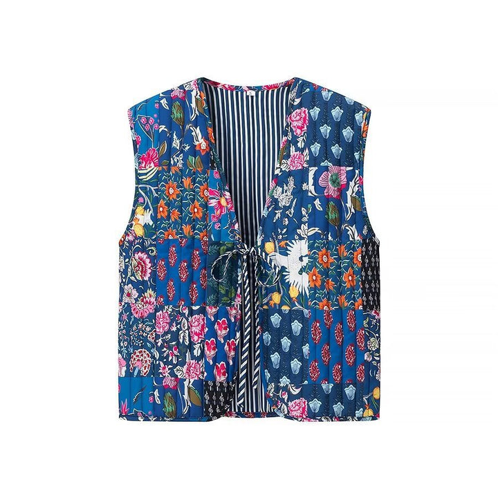 Femme Floral Patchwork Vest Stilla