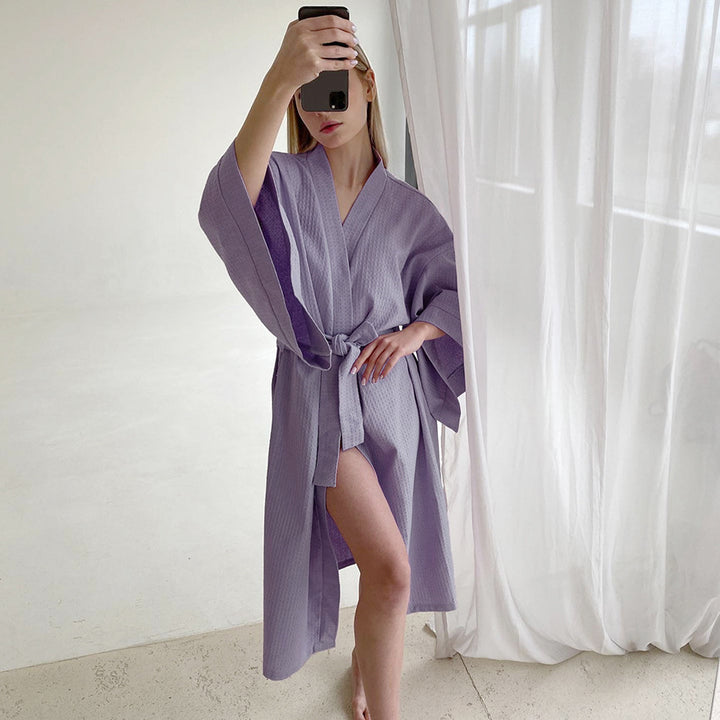 Dame Kimono Morgenkåbe Stilla