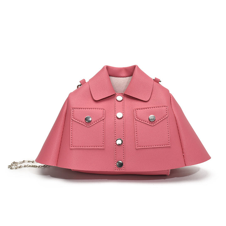 Femme Chic Fauxlæder Mini Jakke Håndtaske Stilla