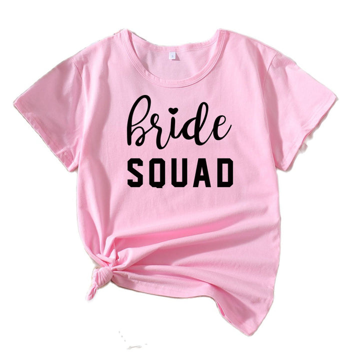 Kvinder Fritid Brudetribe Grafik T-shirt Stilla
