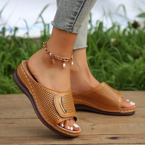 Dame Åbne Komfort-Sandaler med Åndbart Design og Ergonomisk Sål Stilla