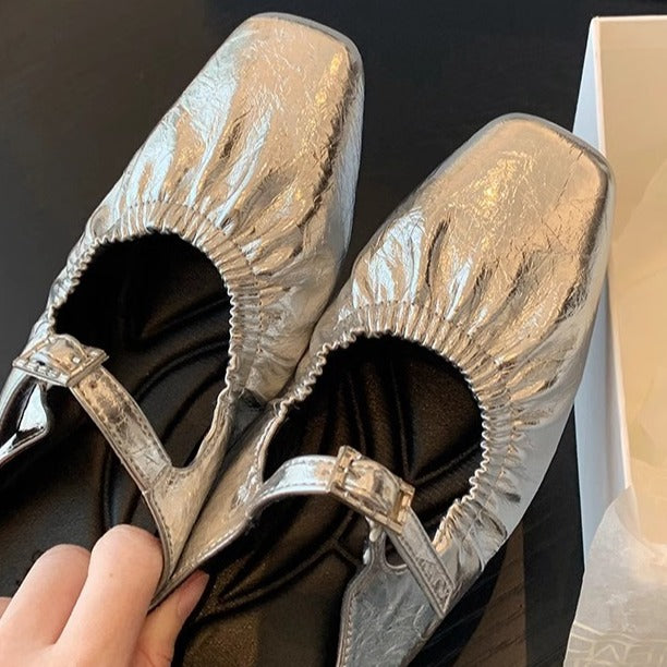 Dame elegante Sling-Pumps med stilfuld gummistrimmel og høj kvalitetsforarbejdning Stilla