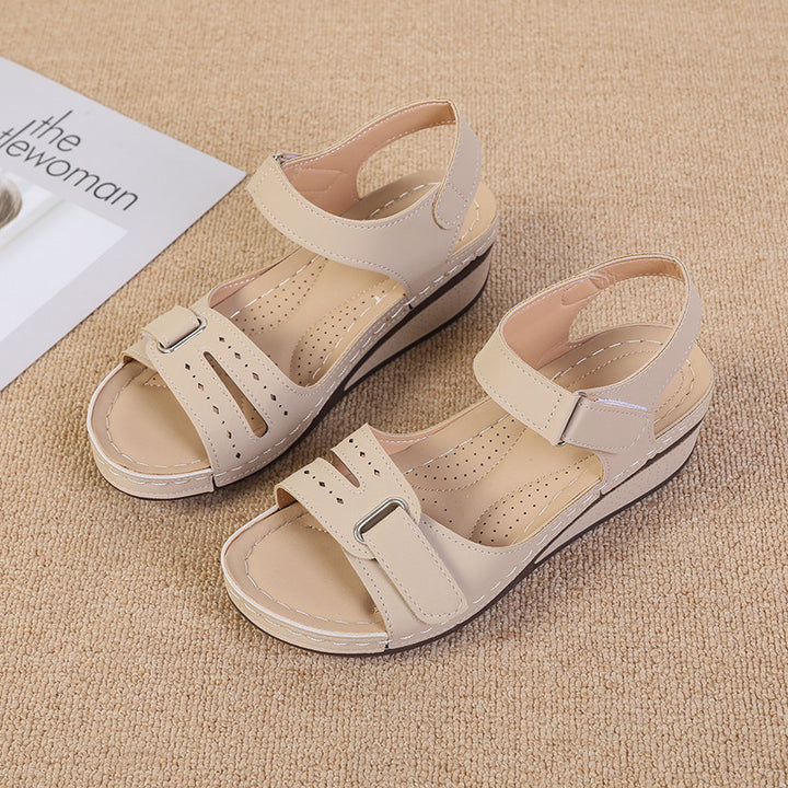 Dame Wedge-sandaler med anatomisk fodseng og justerbare remme Stilla