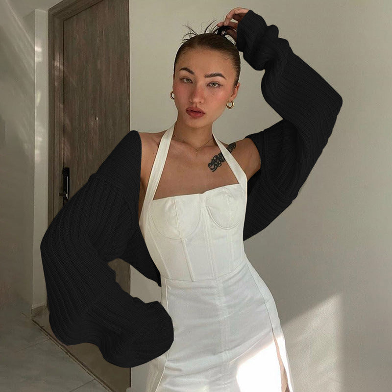 Dame Crop-Top i komfortabel ribstrik Stilla