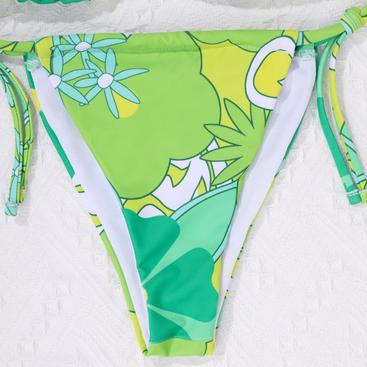 Dame bikinisæt med legende blomster mønster Stilla