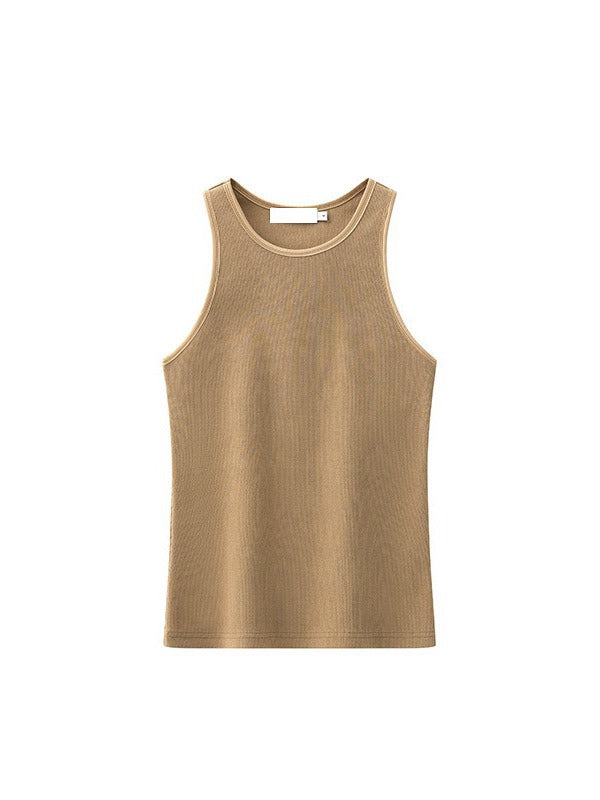 Dame ærmeløs sportstop i åndbart materiale med fin ribbestruktur Stilla