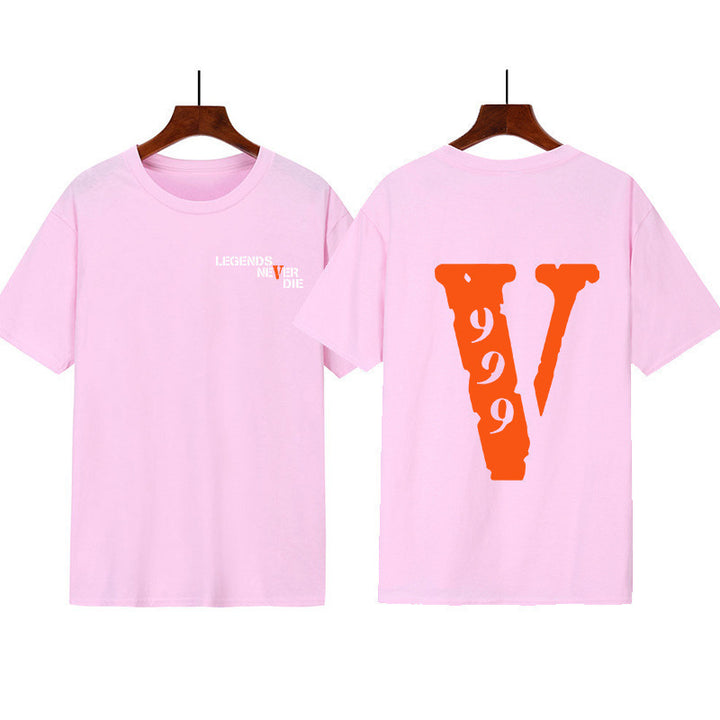 Kvinders grafisk t-shirt med original skrift og kreativt design Skovae