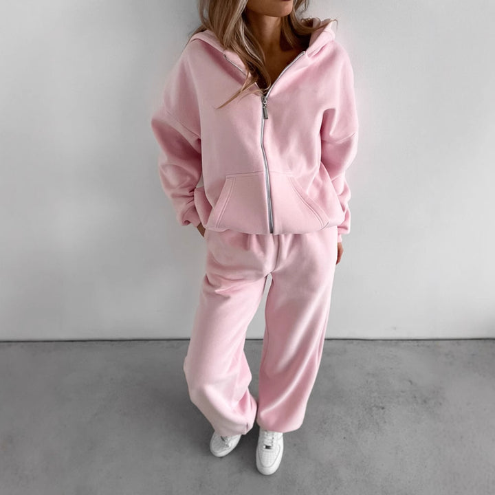 Dame afslappet hoodie- og joggingbuks sæt Stilla