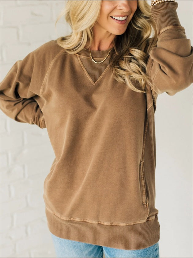 Kvinders komfortable oversized sweatshirt med afslappet design Stilla