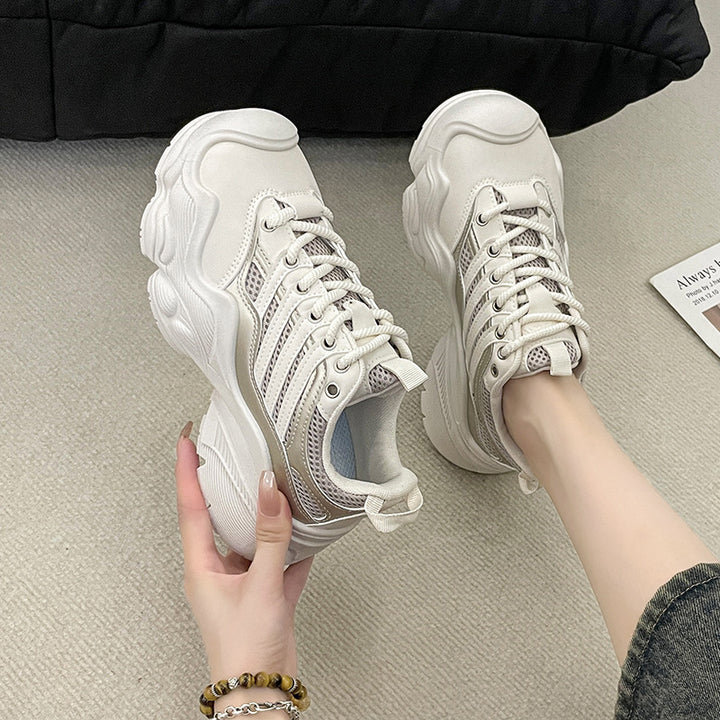 Dame moderigtige Chunky Sneakers med åndbar Mesh-konstruktion og robust såleprofil Stilla