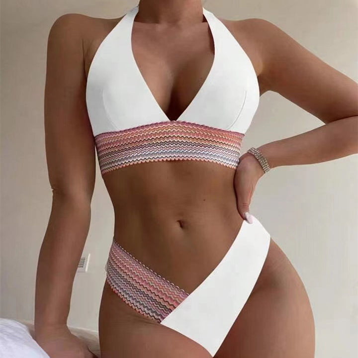 Dame bikinisæt med moderne design og smart farvekombination Stilla