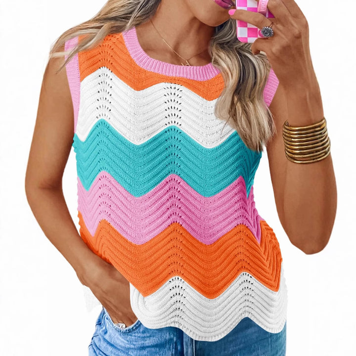 Femme Sommer Chevron Striktop Stilla