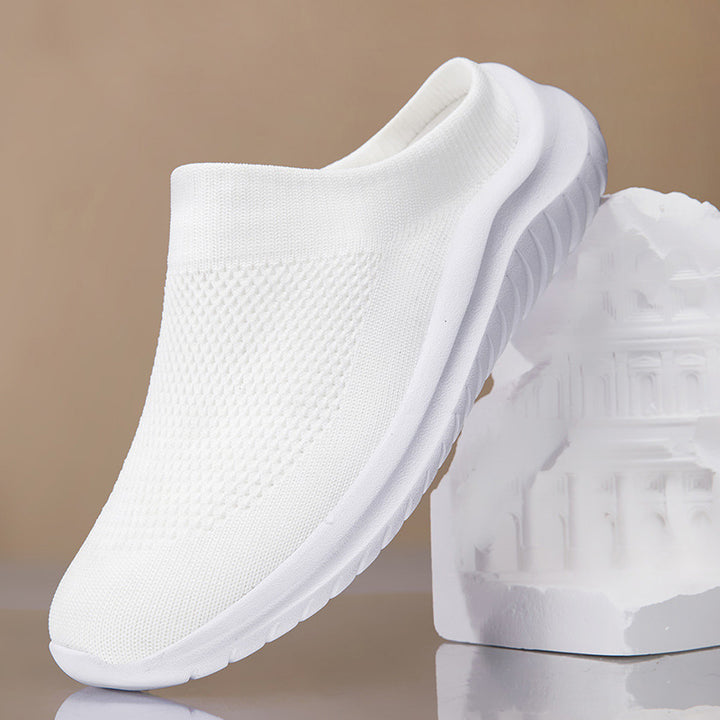 Dame nan Slip-On-Strikketræner med sokkelignende skafte og ergonomisk dæmpningssål Skovae