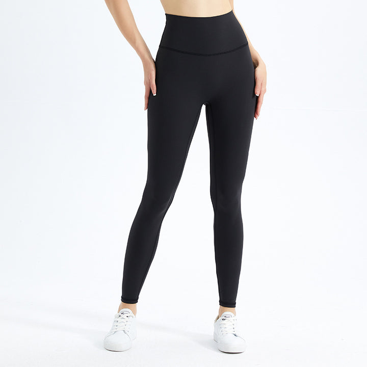 Dame højtaljede fitness leggings lavet af ultra-elastisk materiale med innovativ fugtregulering Stilla