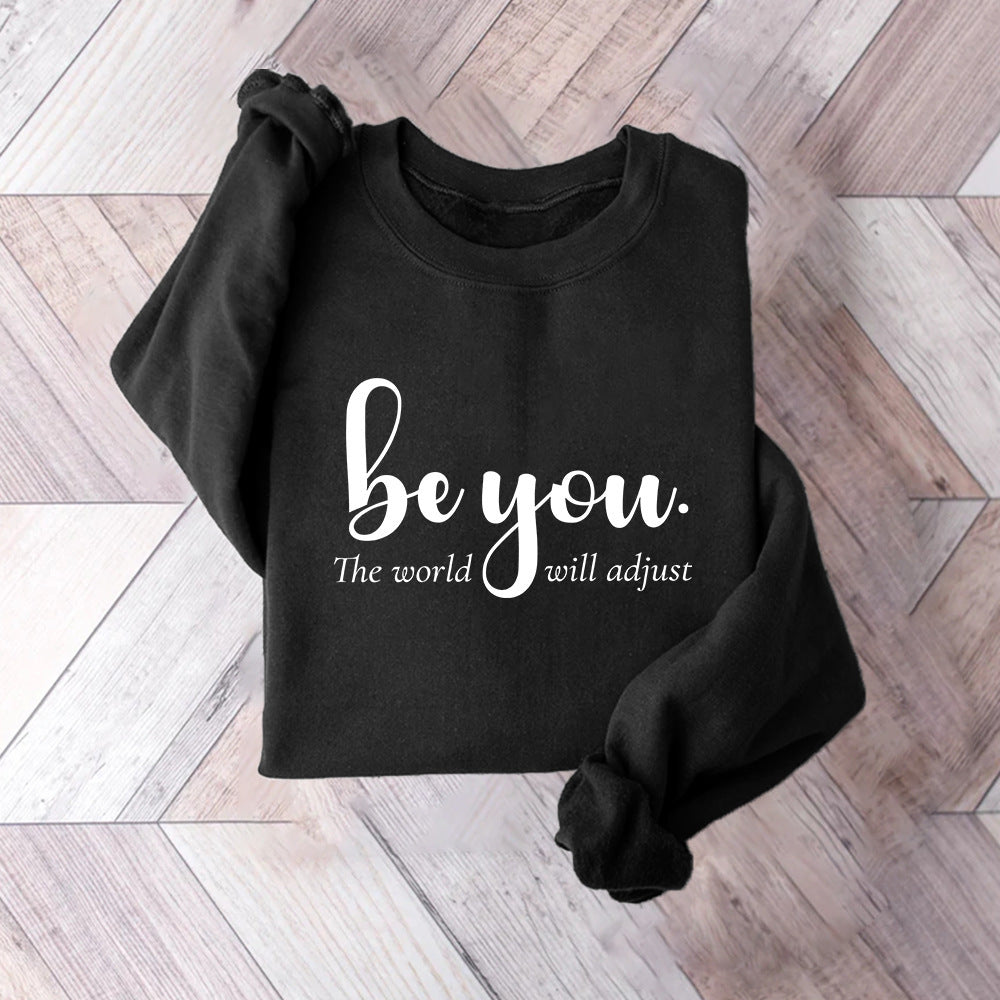 Dame sweatshirt med inspirerende motiv og motiverende budskab Stilla