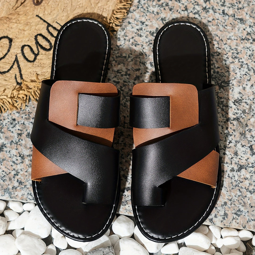Dame Riemchen-sandaler med fashionable korsdesign og komfortabel sål Stilla