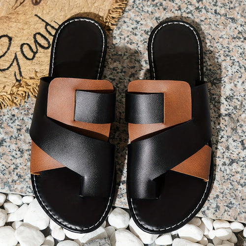 Dame Riemchen-sandaler med fashionable korsdesign og komfortabel sål Stilla