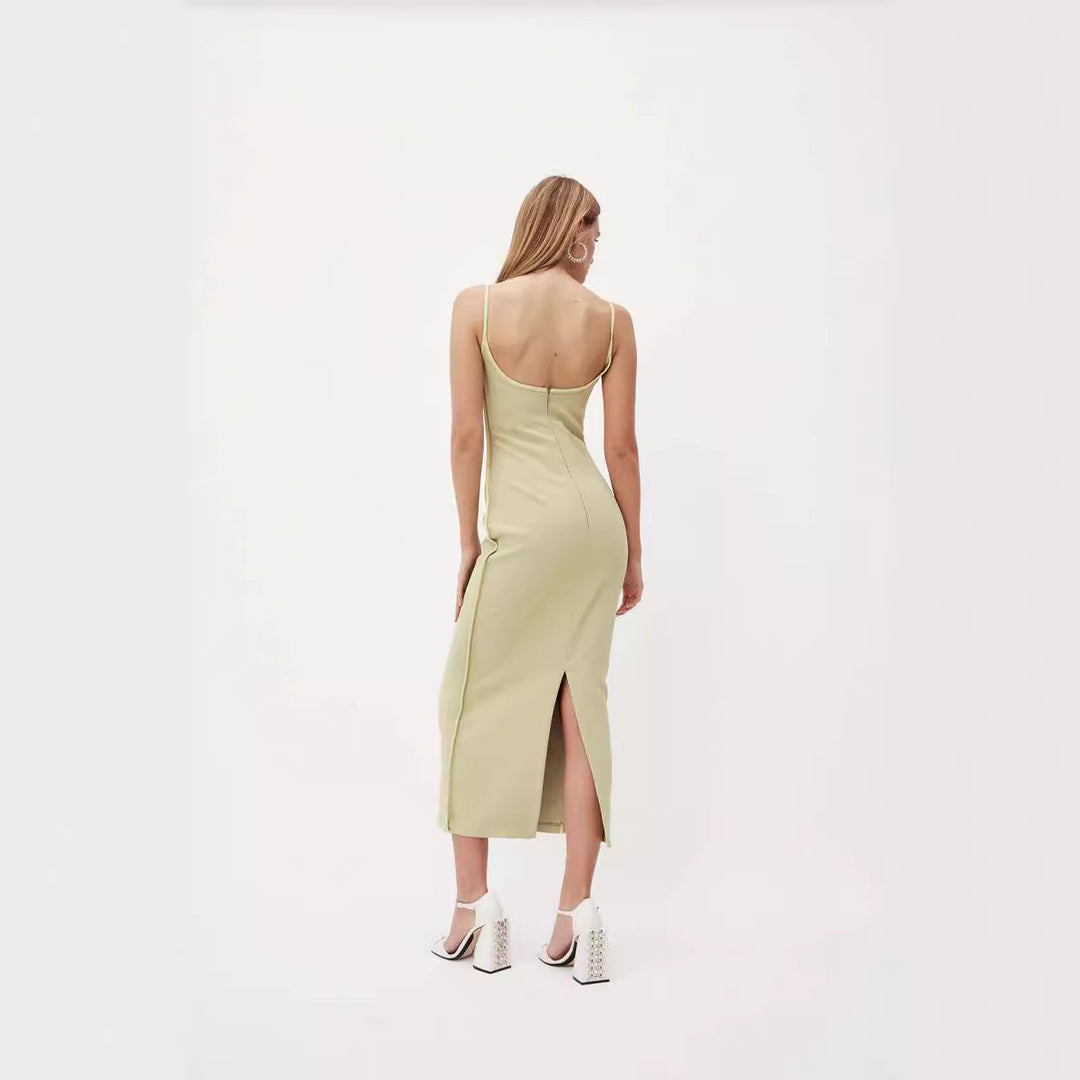 Dame Maxikjole med elegant bustier-indsats Stilla