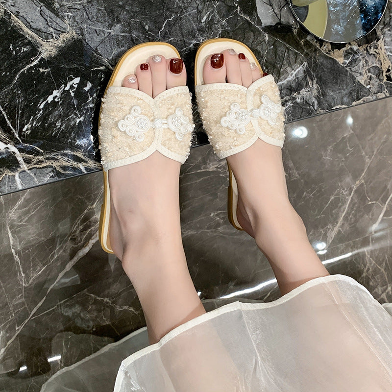 Dame Espadrilles med dekorativt blomsterdesign og højkvalitets udførelse Stilla