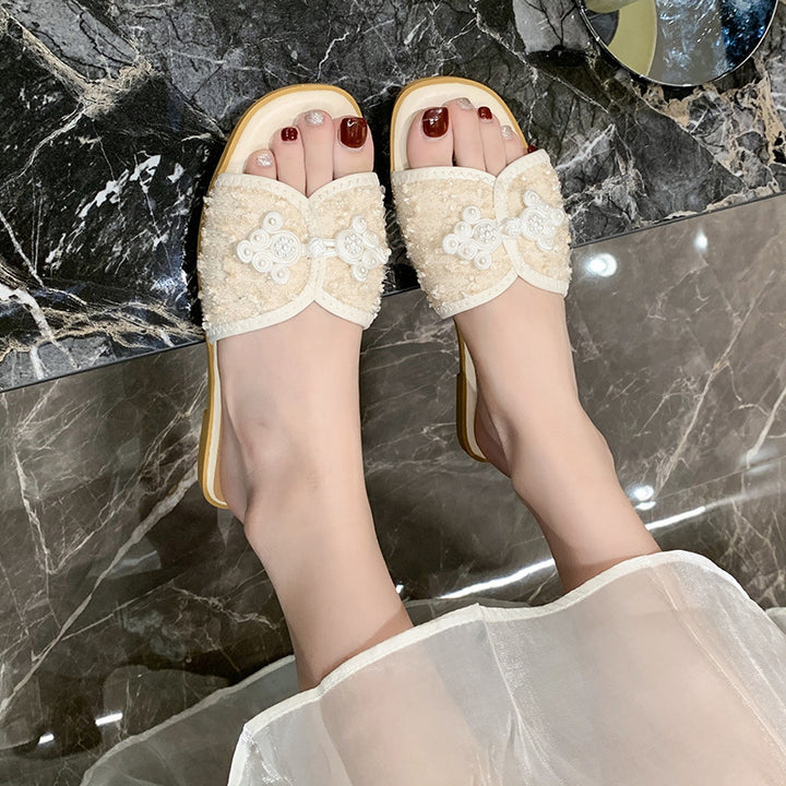 Dame Espadrilles med dekorativt blomsterdesign og højkvalitets udførelse Stilla
