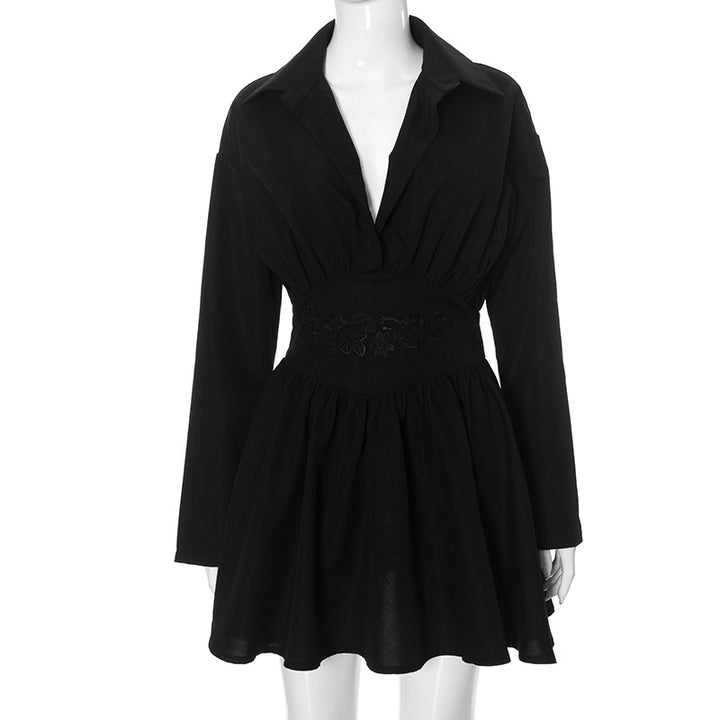 Femme Elegante Mini Kjole med dekoreret bånd Stilla