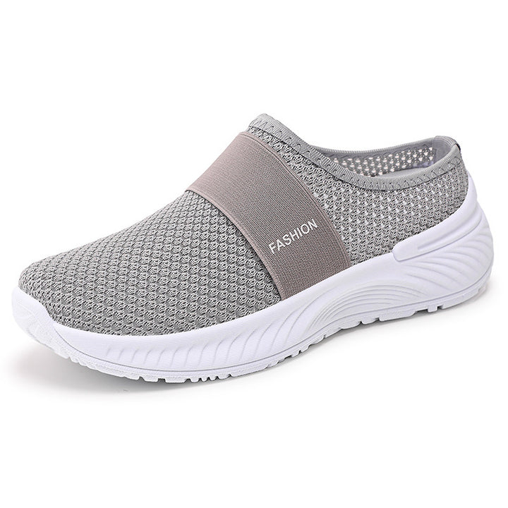 Dame Komfortable Slip-On Sneakers i åndbart mesh med fleksibel sål Stilla