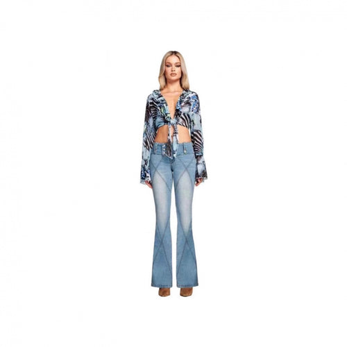 Dame flare jeans Stilla
