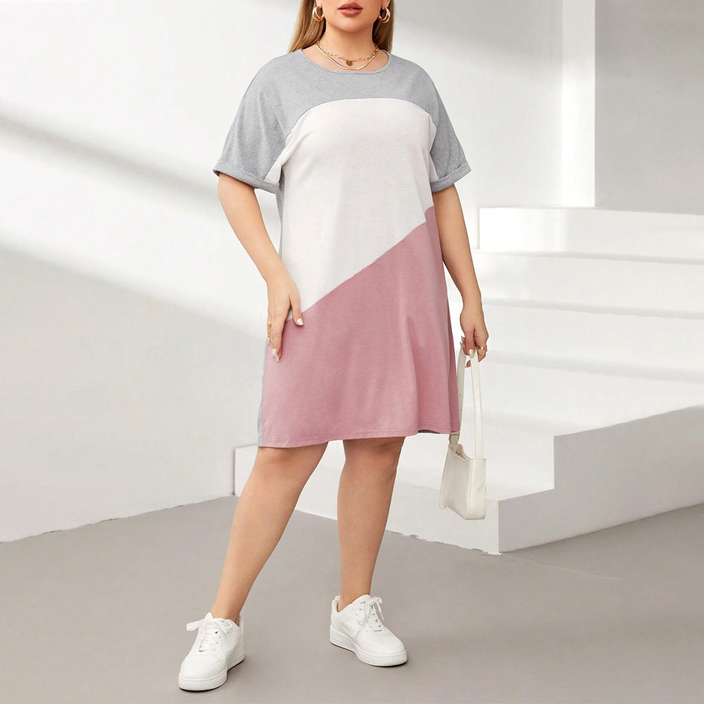 Damer afslappet farvegradient T-shirt kjole Stilla