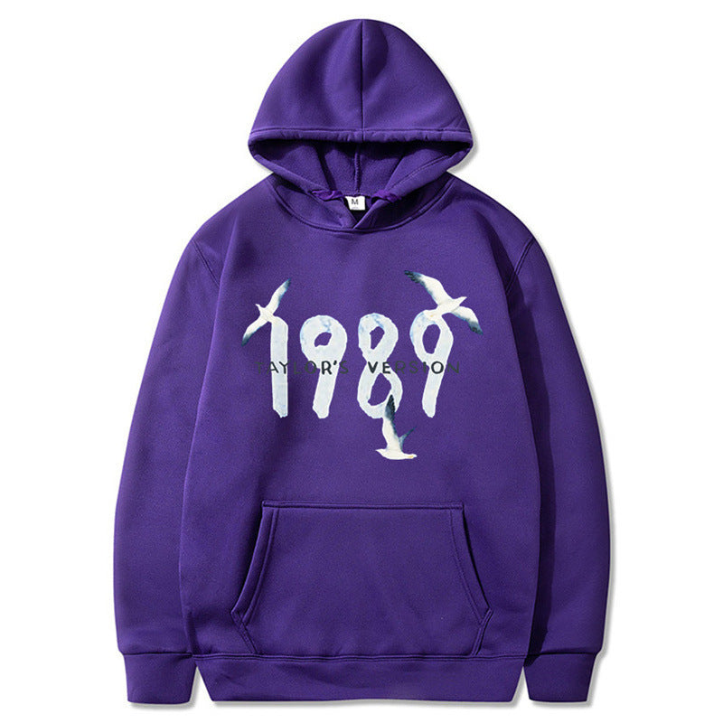 Kvinders hætte sweatshirt med kreativt fugledesign og høj kvalitet bomuld Skovae