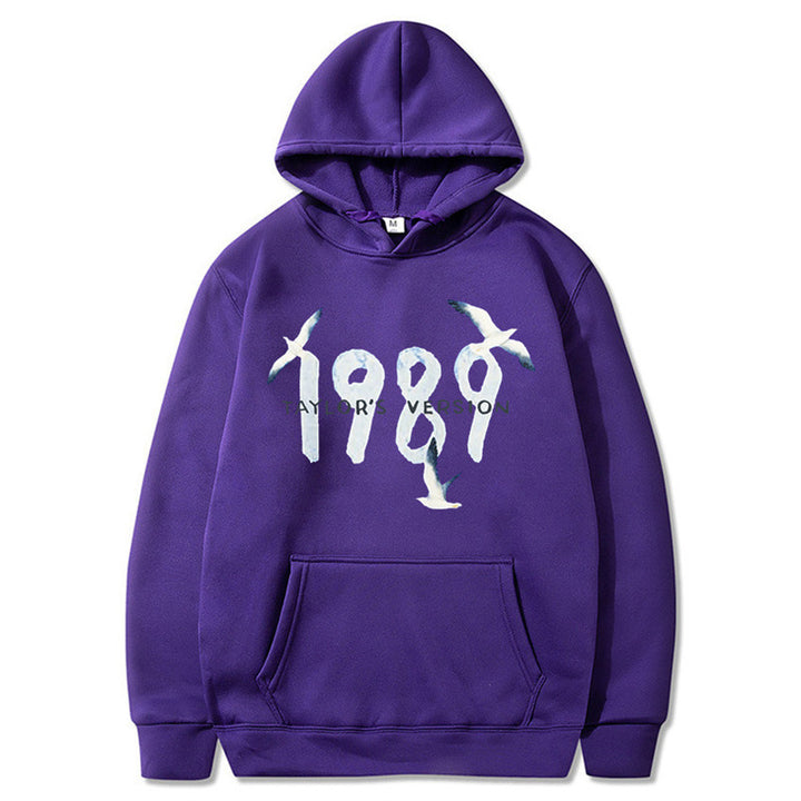 Kvinders hætte sweatshirt med kreativt fugledesign og høj kvalitet bomuld Skovae
