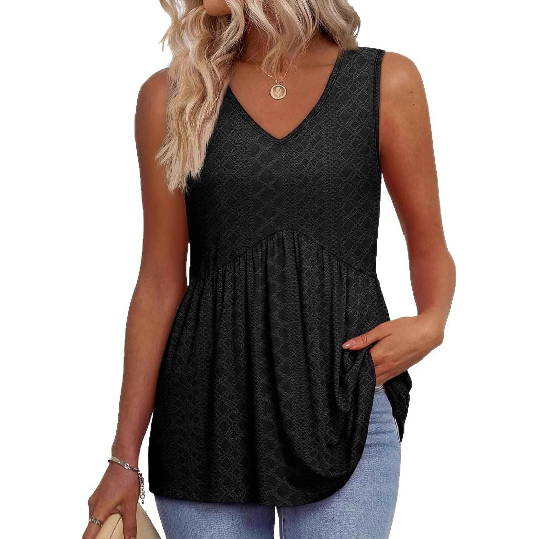 Dame Fritids V-Hals Tanktop Stilla