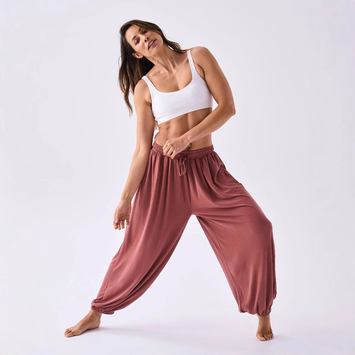 Kvinders afslappede sweatpants med elastisk talje og smal ben Skovae