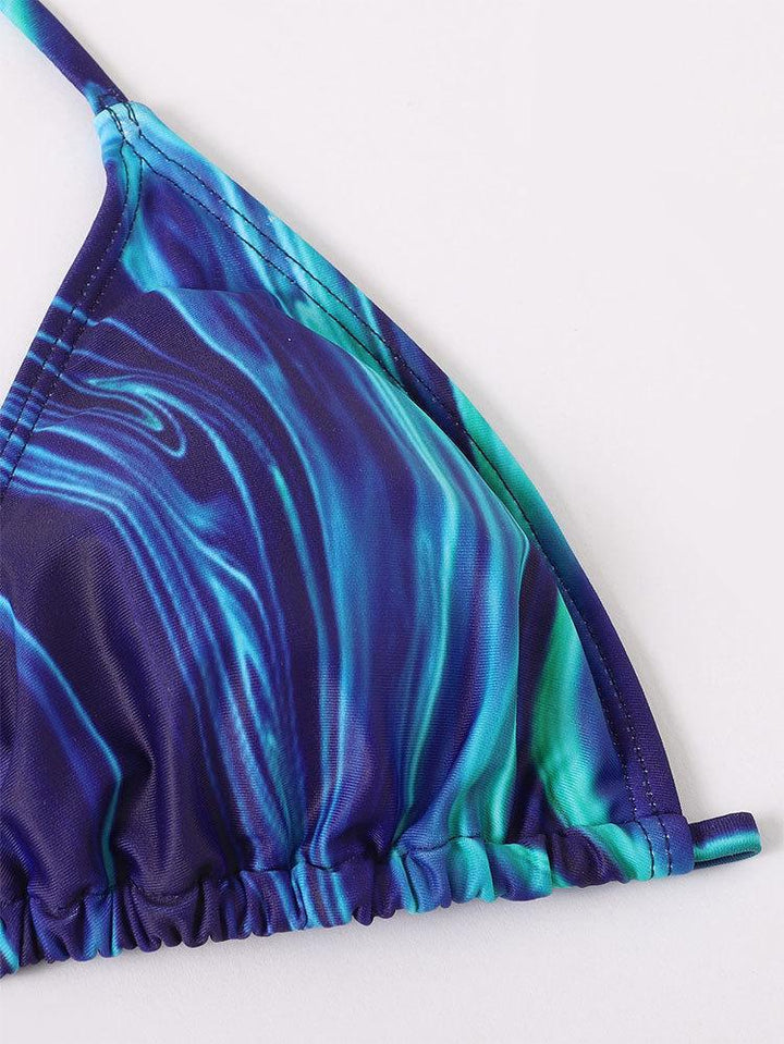 Dame strandmode sæt med elegant omslagskjole og smart bikini Skovae