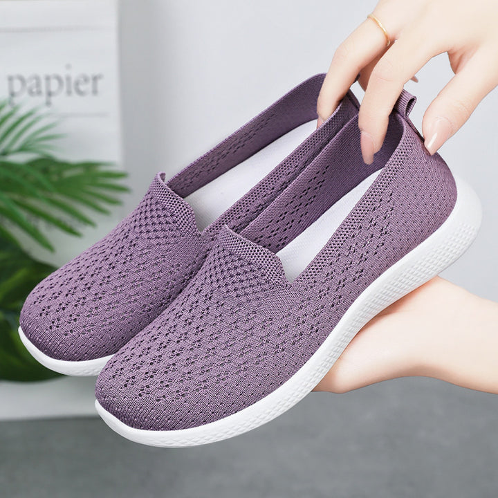 Dame Åndbar Slip-On Løbesko med fleksibelt Mesh-Overmateriale Stilla
