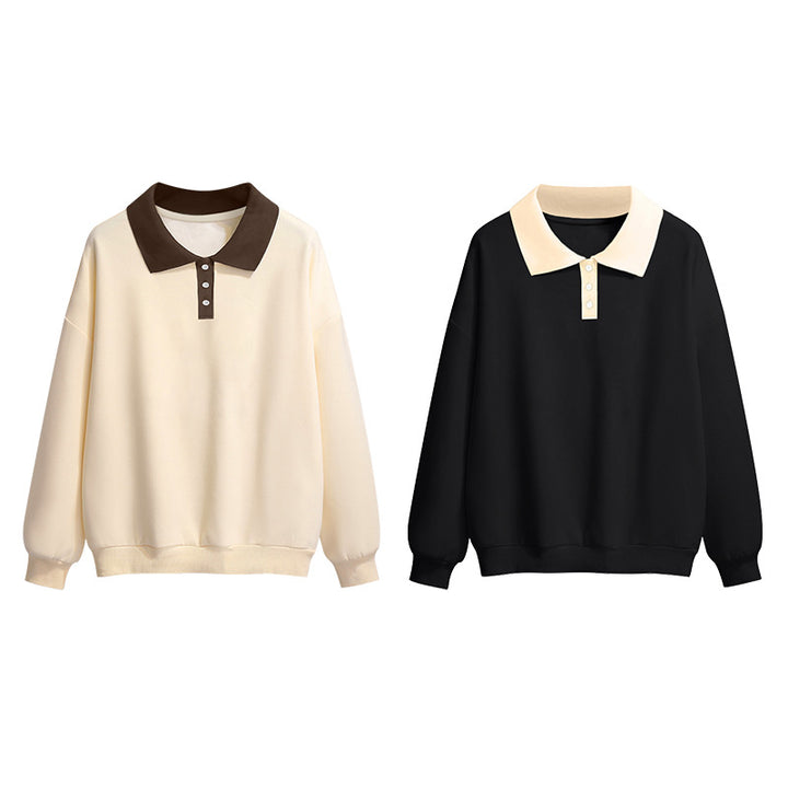 Dame Stilfuld Krave sweater med knapdetaljer Stilla